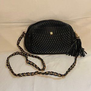 Authentic BALLY Braided Chain Crossbody Bag with Tassel